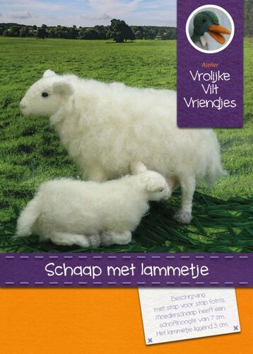 Atelier Vrolijke Viltvriendjes Schaapjes Met Lammetje