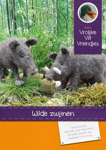 Atelier Vrolijke Viltvriendjes - Wilde Zwijnen