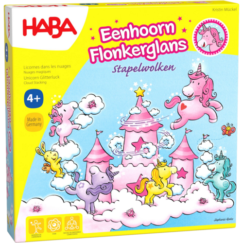 Haba Spel Eenhoorn Flonkerglans - Stapelwolken 4+