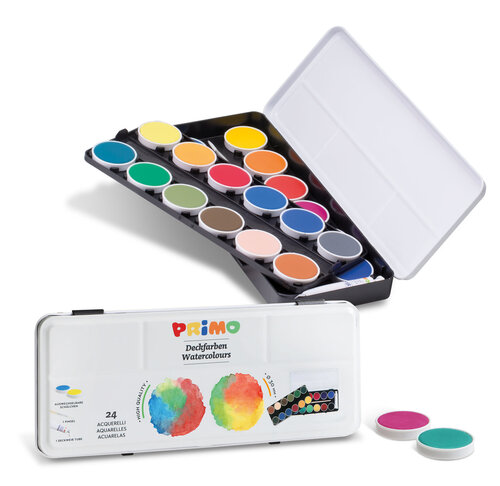 PRIMO  Aquarelverf blik - 24 kleuren