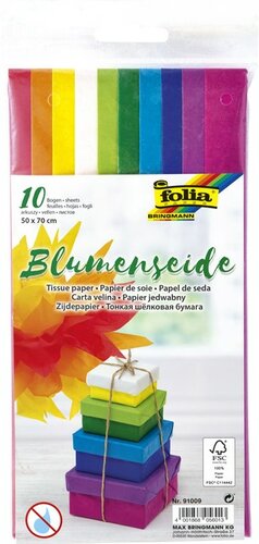 Folia Zijdevloeipapier assorti 10 vel