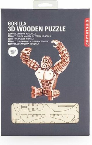 Kikkerland | Houten 3D Puzzel | Gorilla 14+