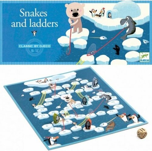 Djeco gezelschapsspel Slangen en Ladders 5+