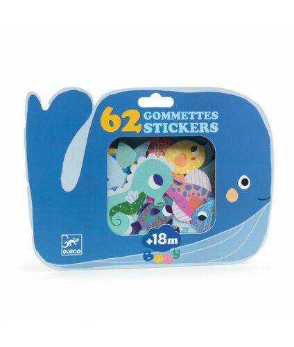 Djeco Mijn eerste Stickers - Zeedieren 18mnd+