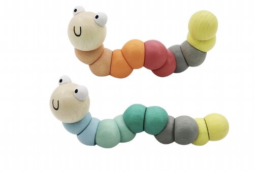 Flexibele Worm Pastel - Primaire kleuren 12mnd+