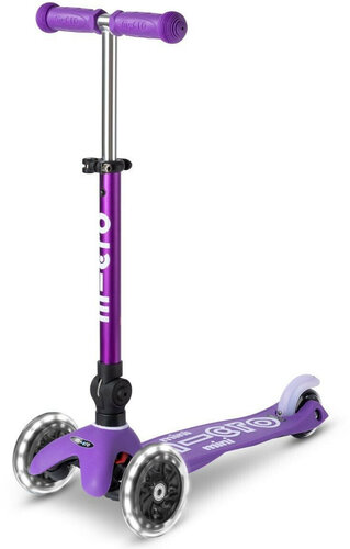 Micro Step | Mini Micro Scooter Deluxe Foldable LED | Purple