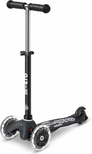 Micro Step | Mini Micro Scooter Deluxe ECO LED | Black