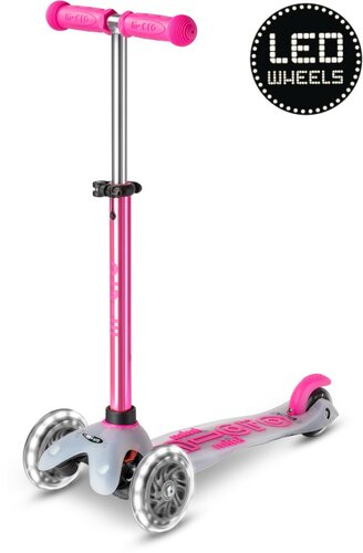 Micro Step | Mini Micro Scooter Deluxe Flux LED | Neochrome Pink