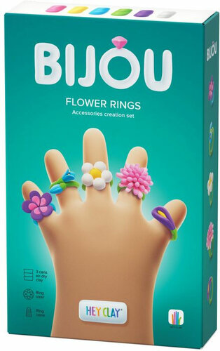 Hey Clay | Boetseerklei Bijoux | Flower Rings