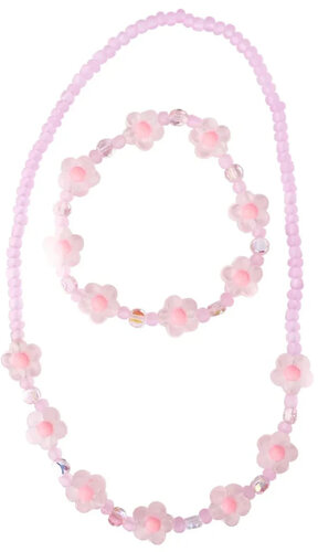 Great Pretenders Armband en ketting - Pink Crystal Blooms