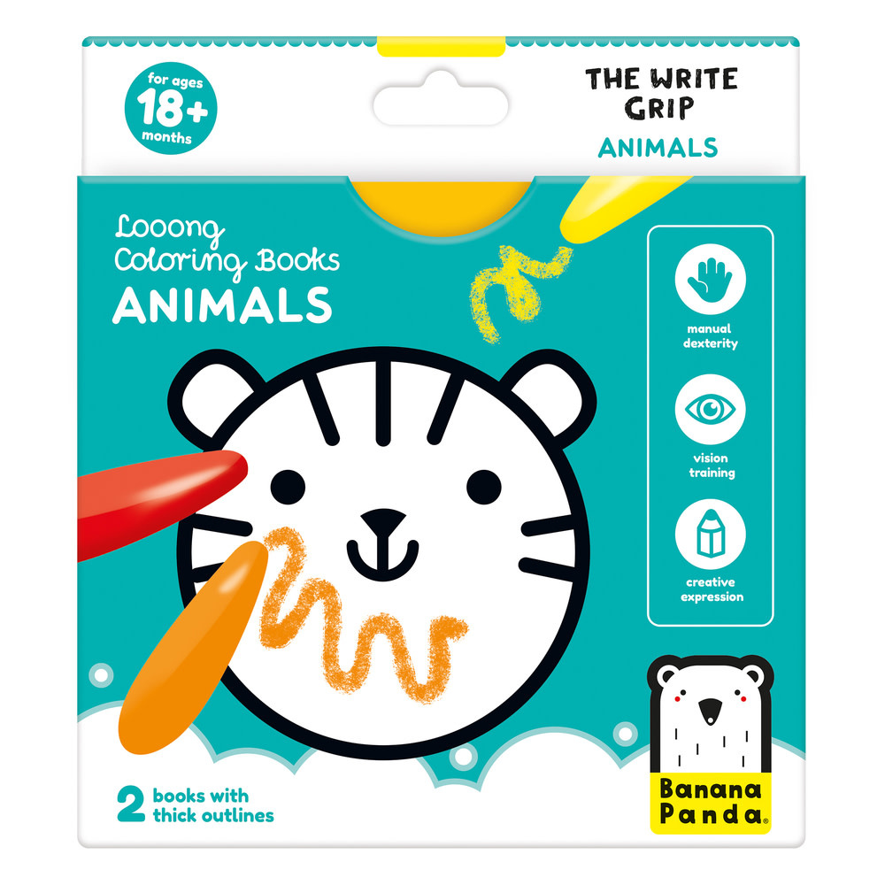 Banana Panda-Laaang Kleurboekje: De schrijf greep dieren | Speel je Wijs