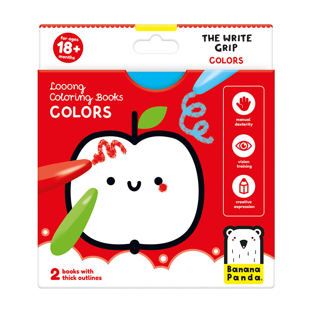 Banana Panda - Laaang kleurboekje - De schrijf greep kleuren | Speel je Wijs