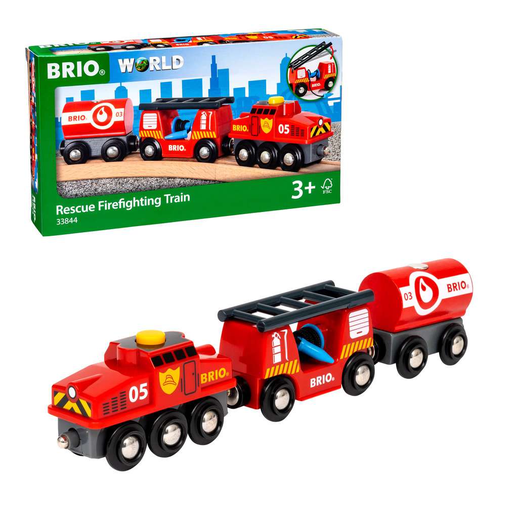 Brio Brandweer Trein – BRIO World Speelset | Speel je Wijs