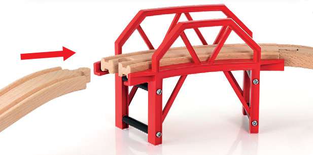 Brio - Spoorbrug (curved Bridge) - 33699 | Speel je Wijs