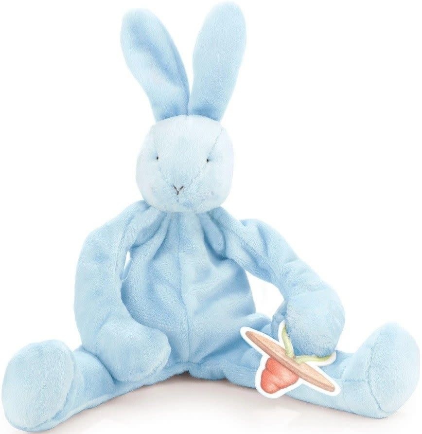 Bunnies By The Bay Knuffeldoekje met Speenhouder Konijn Blauw| Speel je Wijs