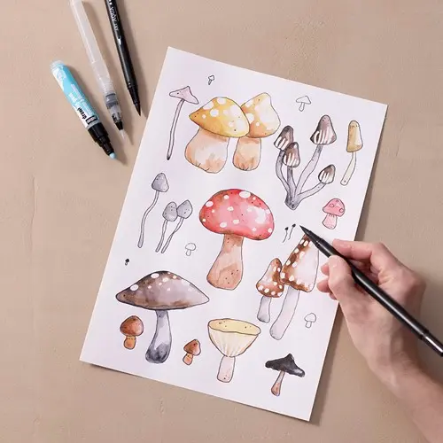 Cc aquarelpapier in blok a4 180 gr wit 20 vel 2