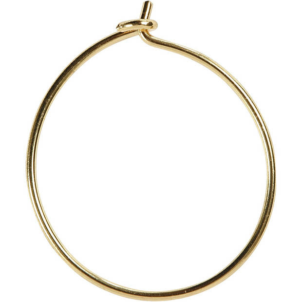 Oorringen 20mm Verguld | Speel je Wijs