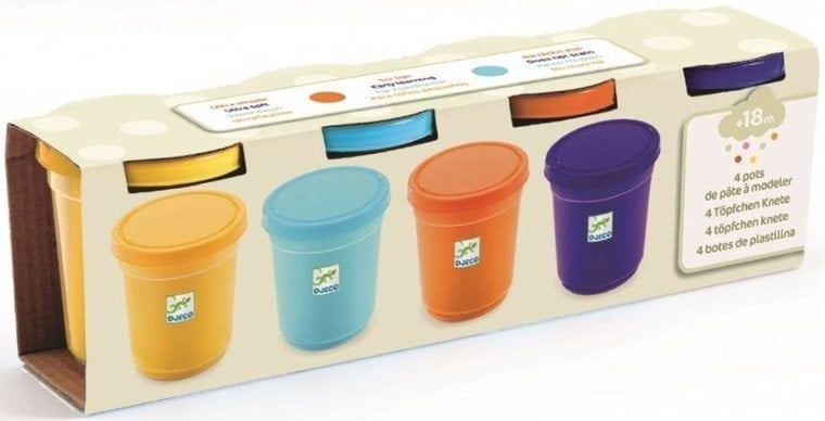 Djeco Klei | Boetseerklei Nature 4 potjes 18m+ | Speel je Wijs