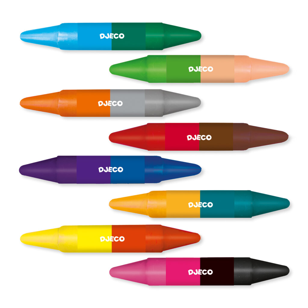 Djeco Crayons Waskrijt 8 Kleuren 3+ | Speel je Wijs