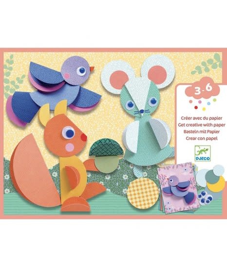 Djeco Knutselpakket Creatief met Papier 3-6 jaar | Speel je Wijs