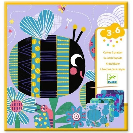 Djeco Kraskaarten | Kleine Beestjes 3-6jr | Speel je Wijs