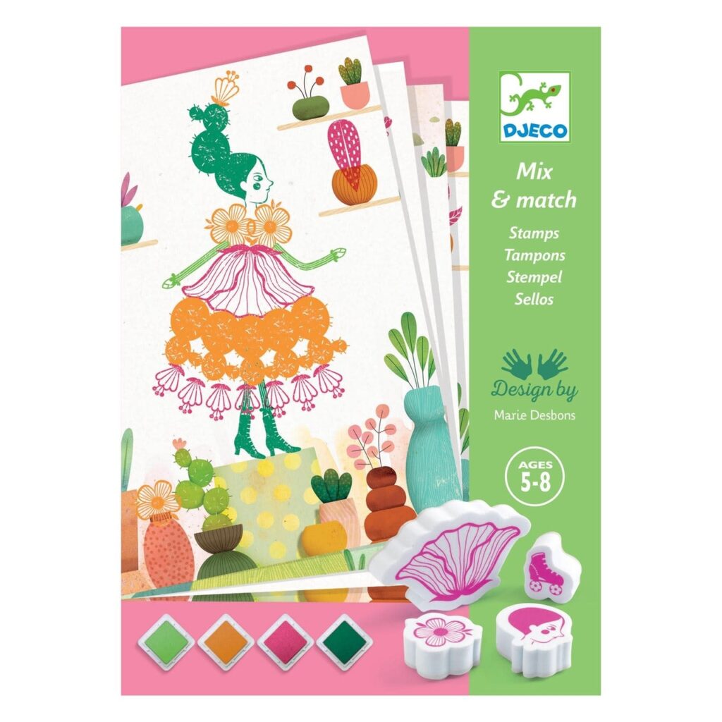 Djeco Mix&Match Stamps-Flower Girls 5-8 jaar | Speel je Wijs