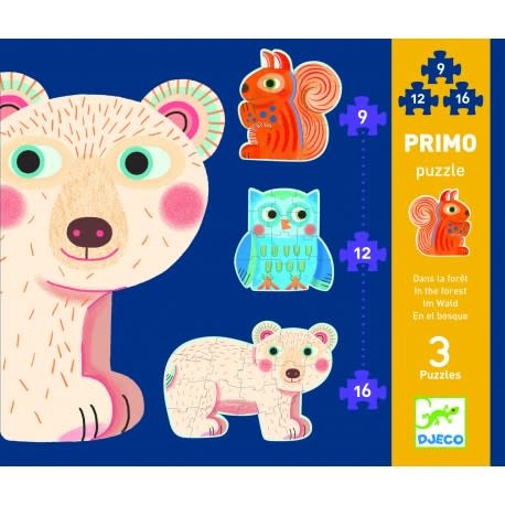Djeco Primo Puzzel - In het bos 2+| Speel je Wijs