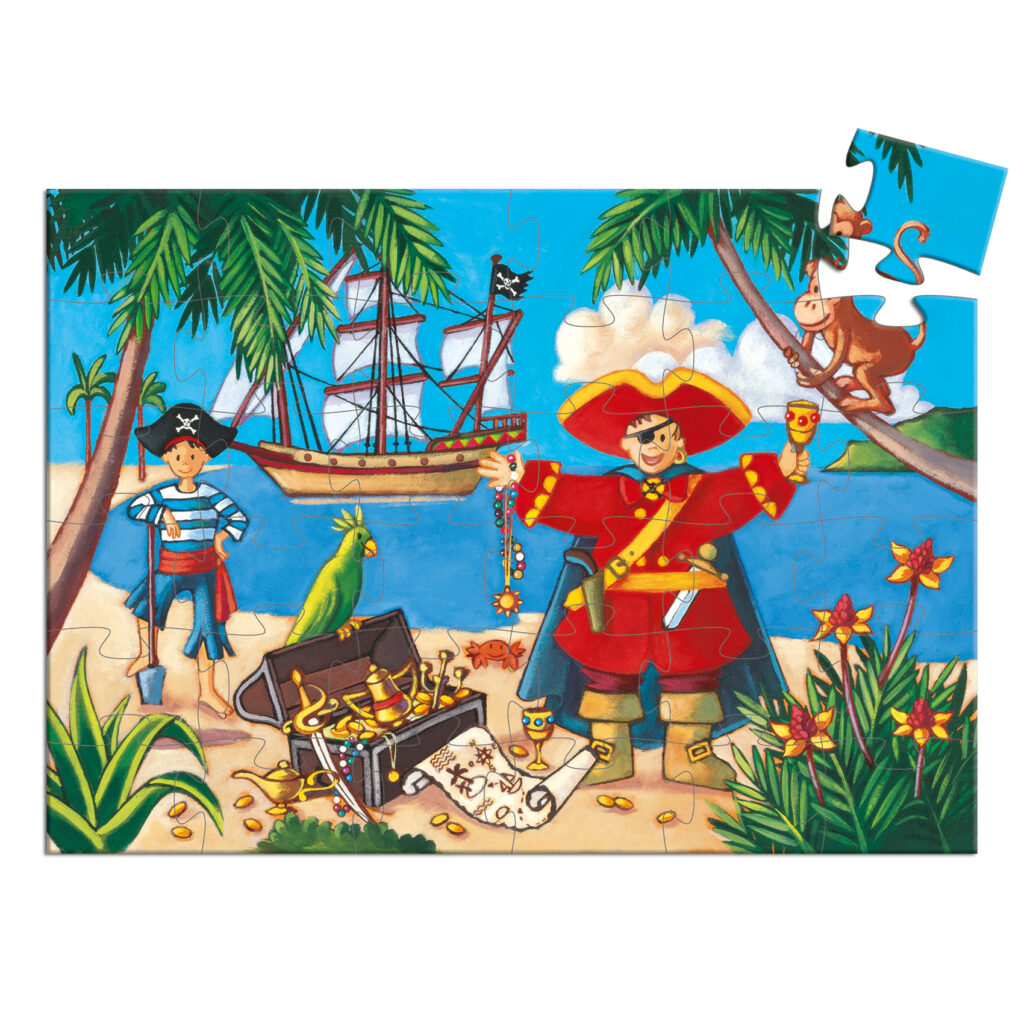 Djeco Puzzel - De Piraat en zijn Schat 4+ | Speel je Wijs