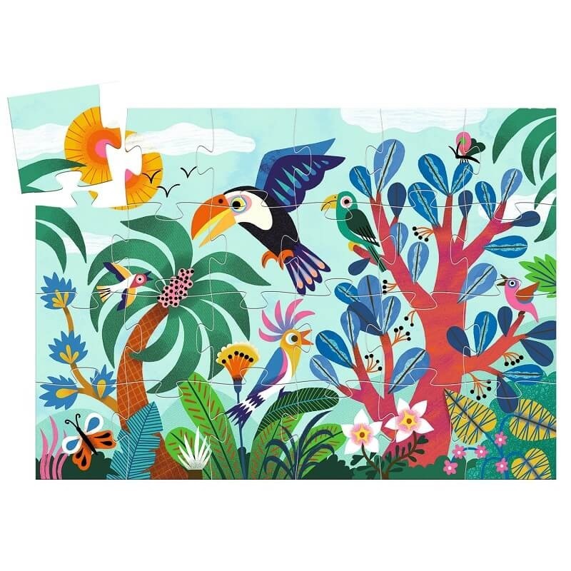 Djeco Silhouet Puzzel Coco de Toekan 3+| Speel je Wijs