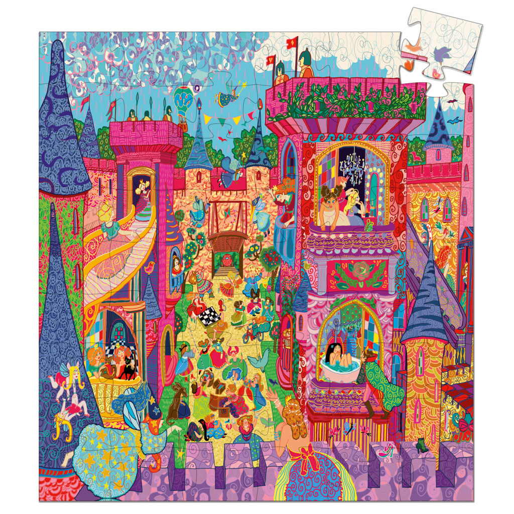 Djeco Silhouette Puzzel - Feeënkasteel 5+ | Speel je Wijs