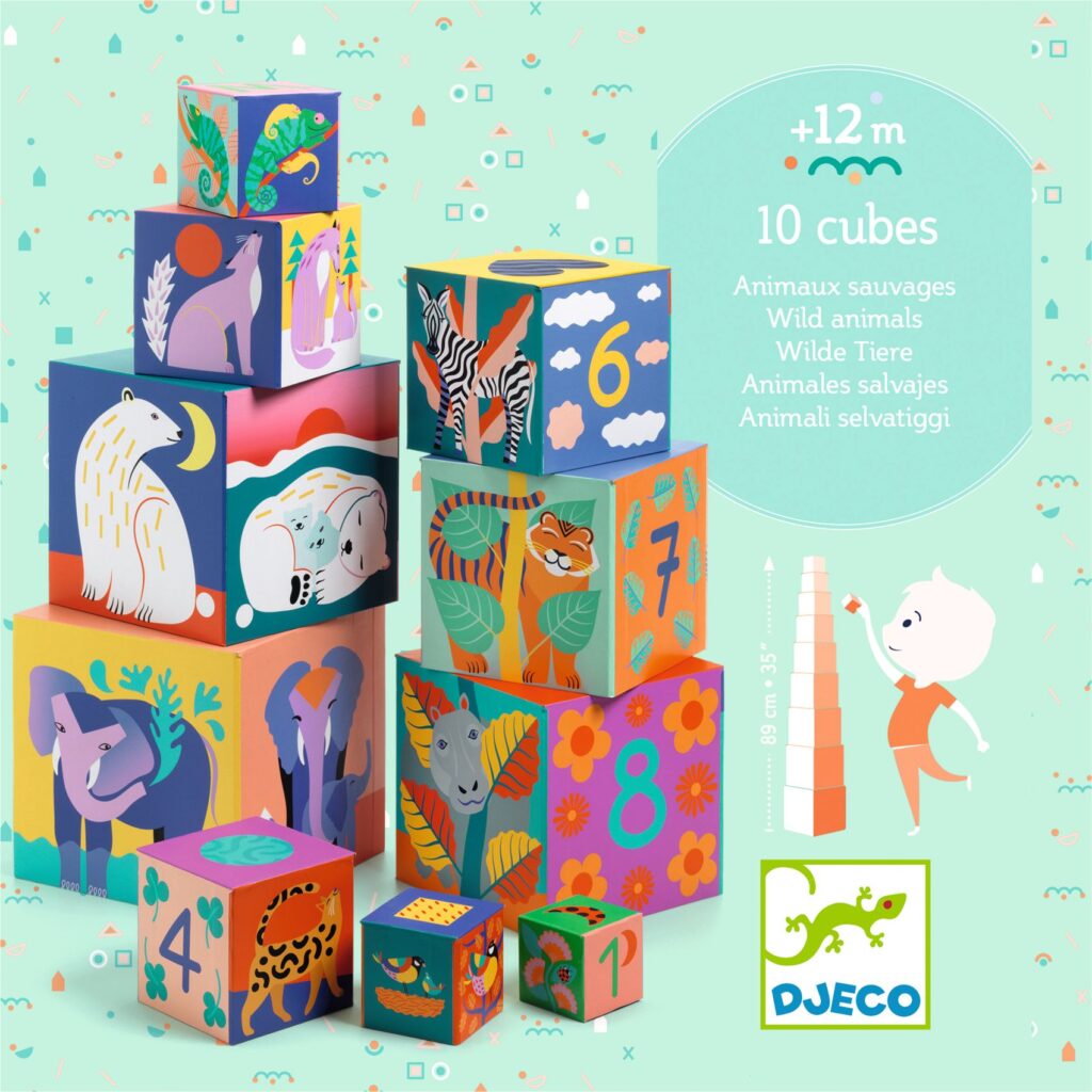 Djeco Stapelblokken - Wild Animals 1+ | Speel je Wijs