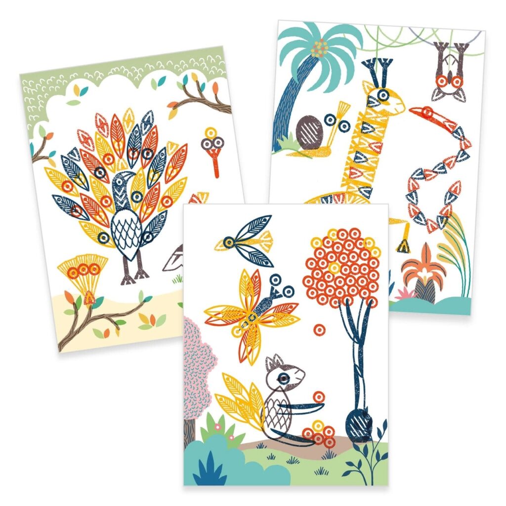 Djeco Stempelen Mix & Match - Surprising Animals 5-8jr | Speel je Wijs