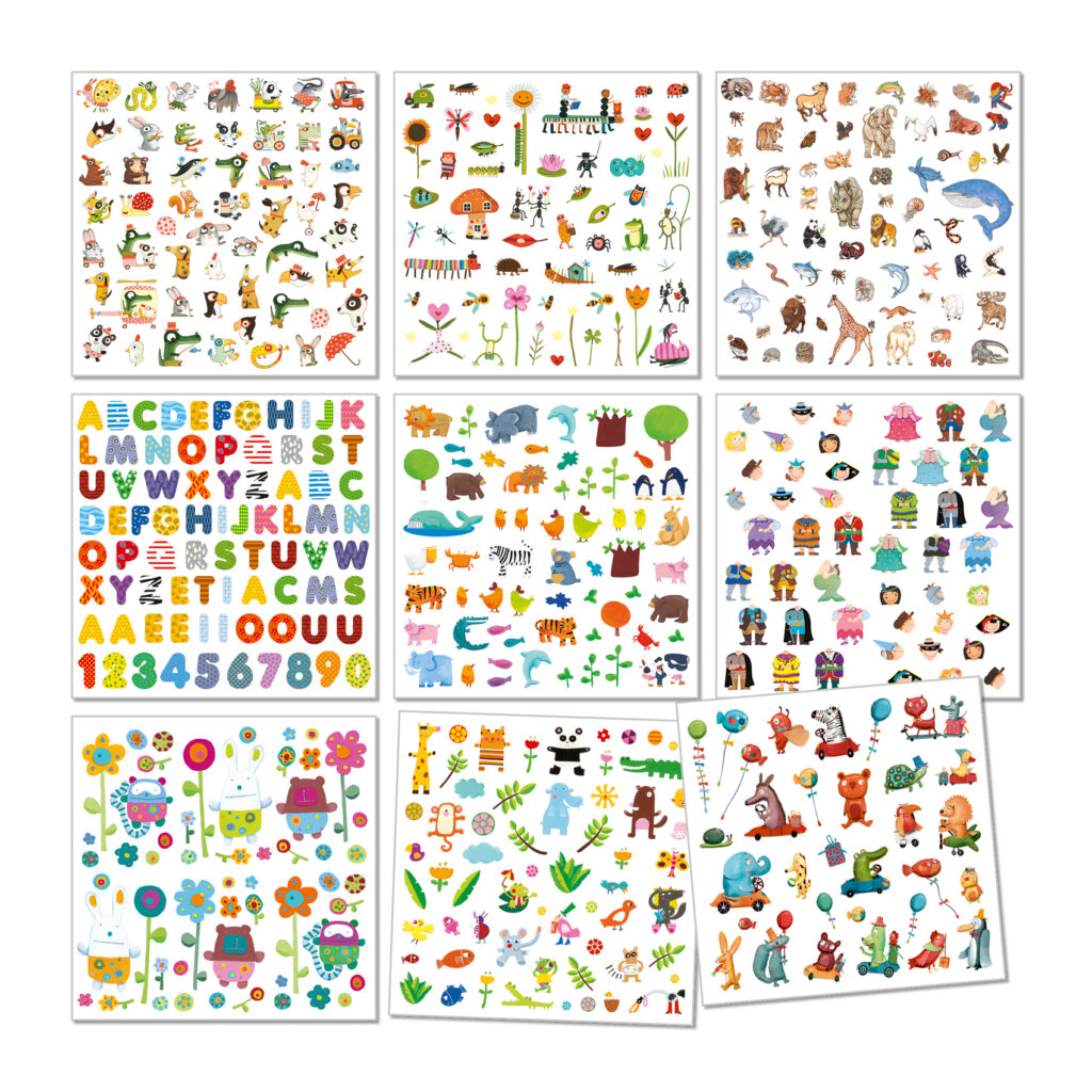 Djeco Stickeren met 1000 stickers - For little once | Speel je Wijs