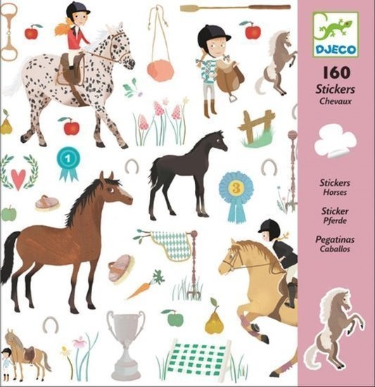 Djeco Stickers Paarden 4+| Speel je Wijs