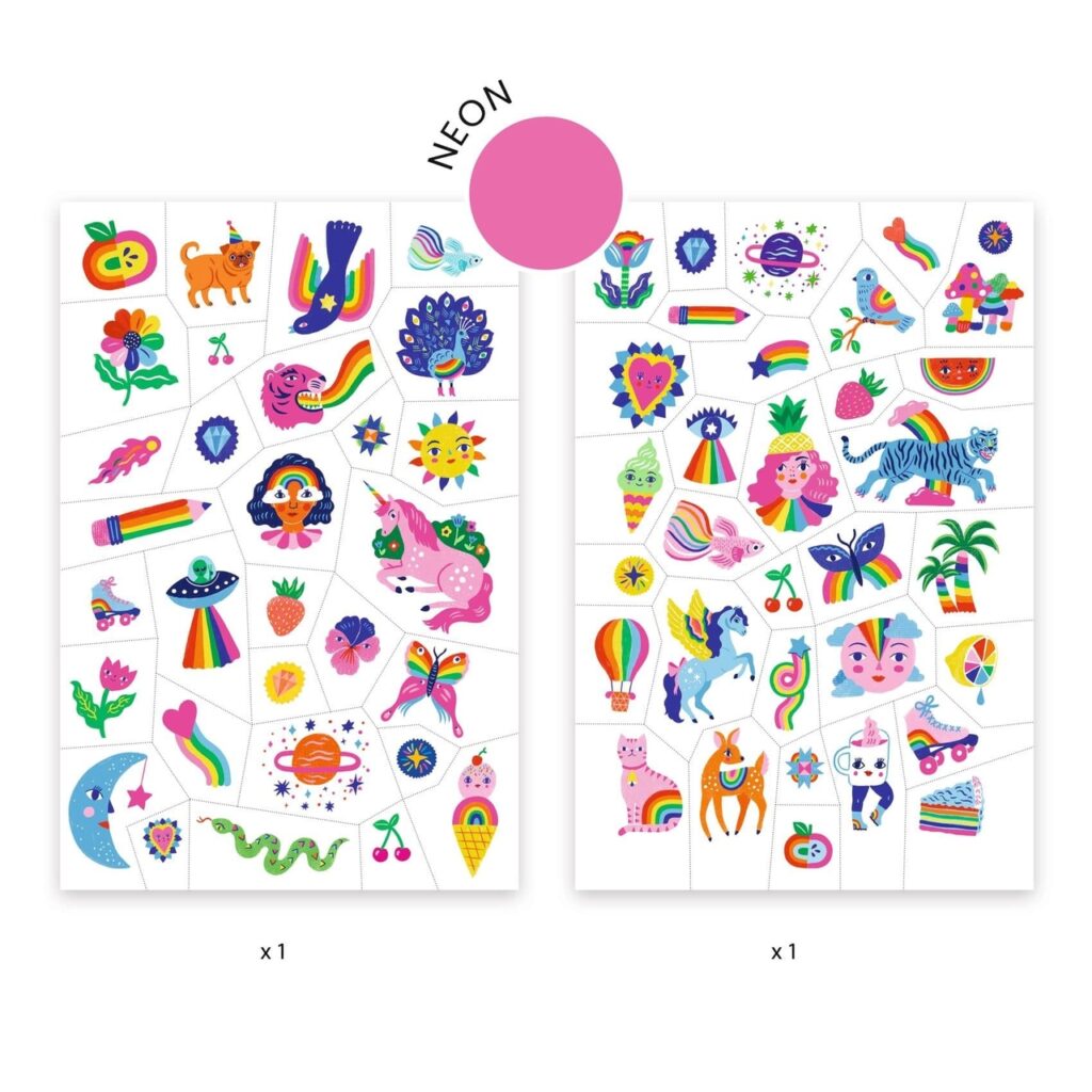 Djeco-Tattoos Regenboog