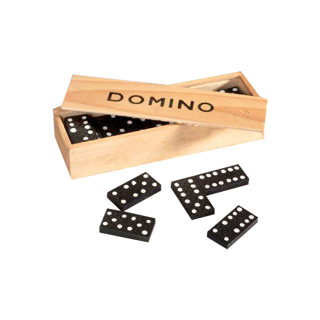 Domino in houten Kistje | Speel je Wijs