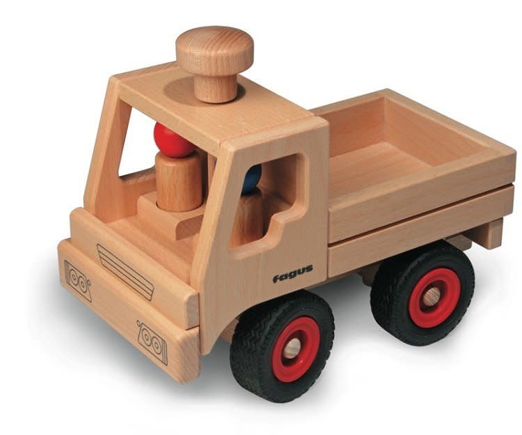 Fagus Houten Vrachtauto "De Unimog" 3+ | Speel je Wijs