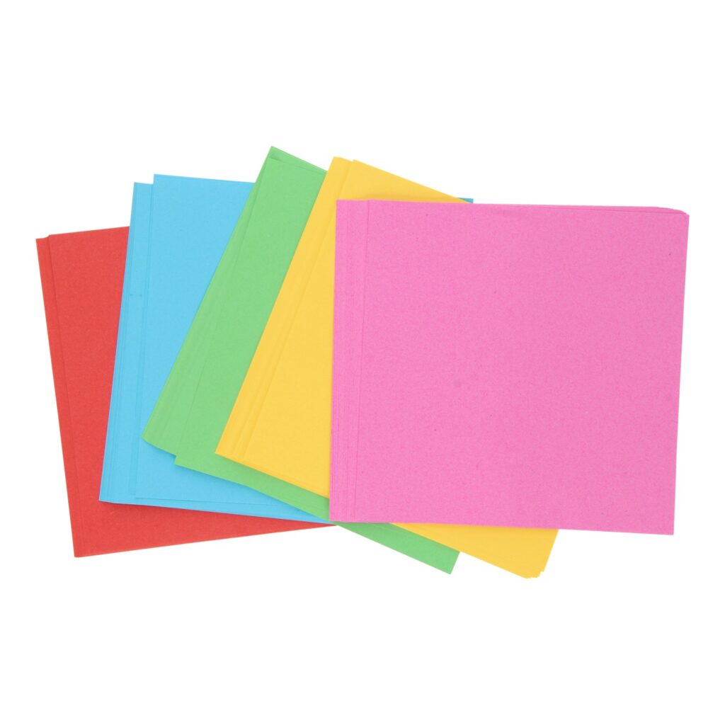 Felgekleurde Vouwblaadjes - 16x16cm | Speel je Wijs