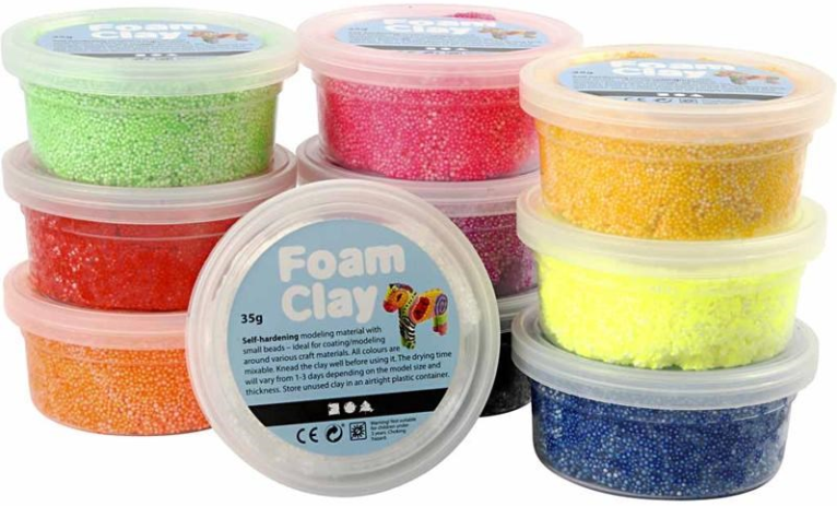Foam Clay® Basis Set Metallic 10x35gr | Speel je Wijs