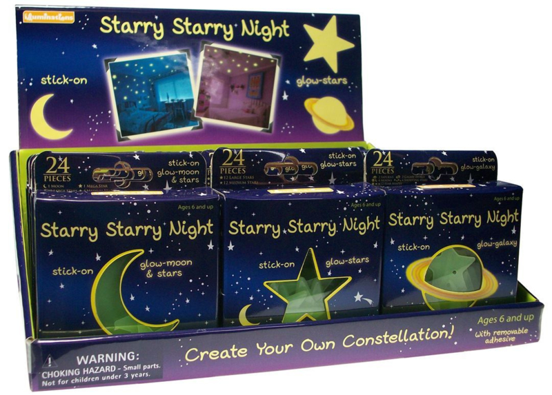 Glow in the dark Dino's , Sterren of Planeten