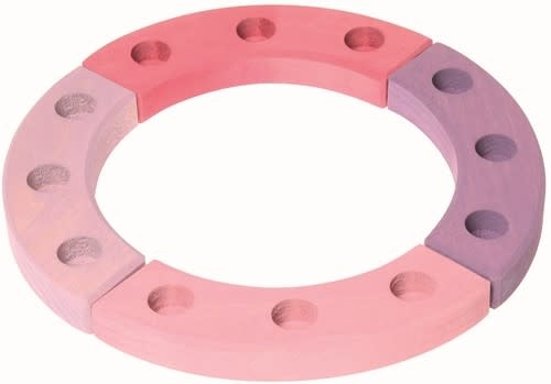 Grimm's  Houten Jaarring Roze-Paars | Speel je Wijs