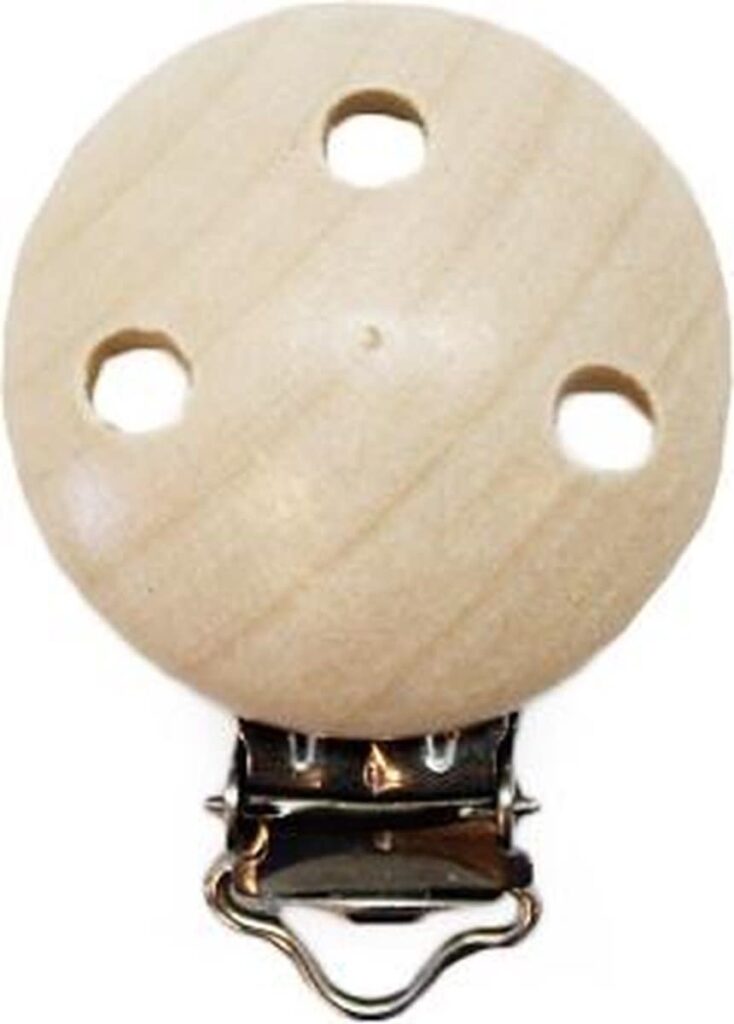 Houten Speenclip Blank Gelakt | Speel je Wijs