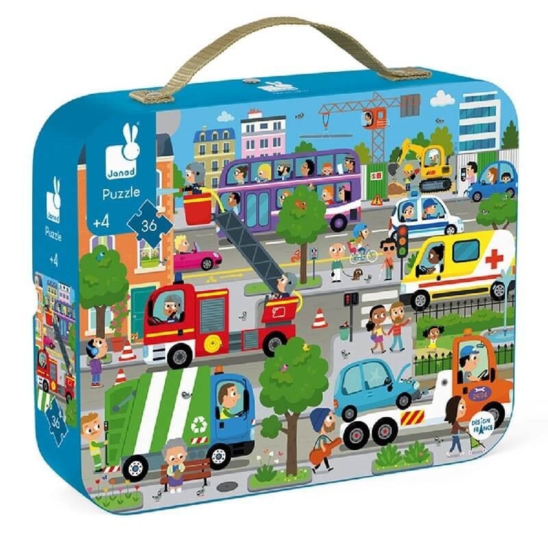 Janod Puzzel | De Stad 4+ | Speel je Wijs