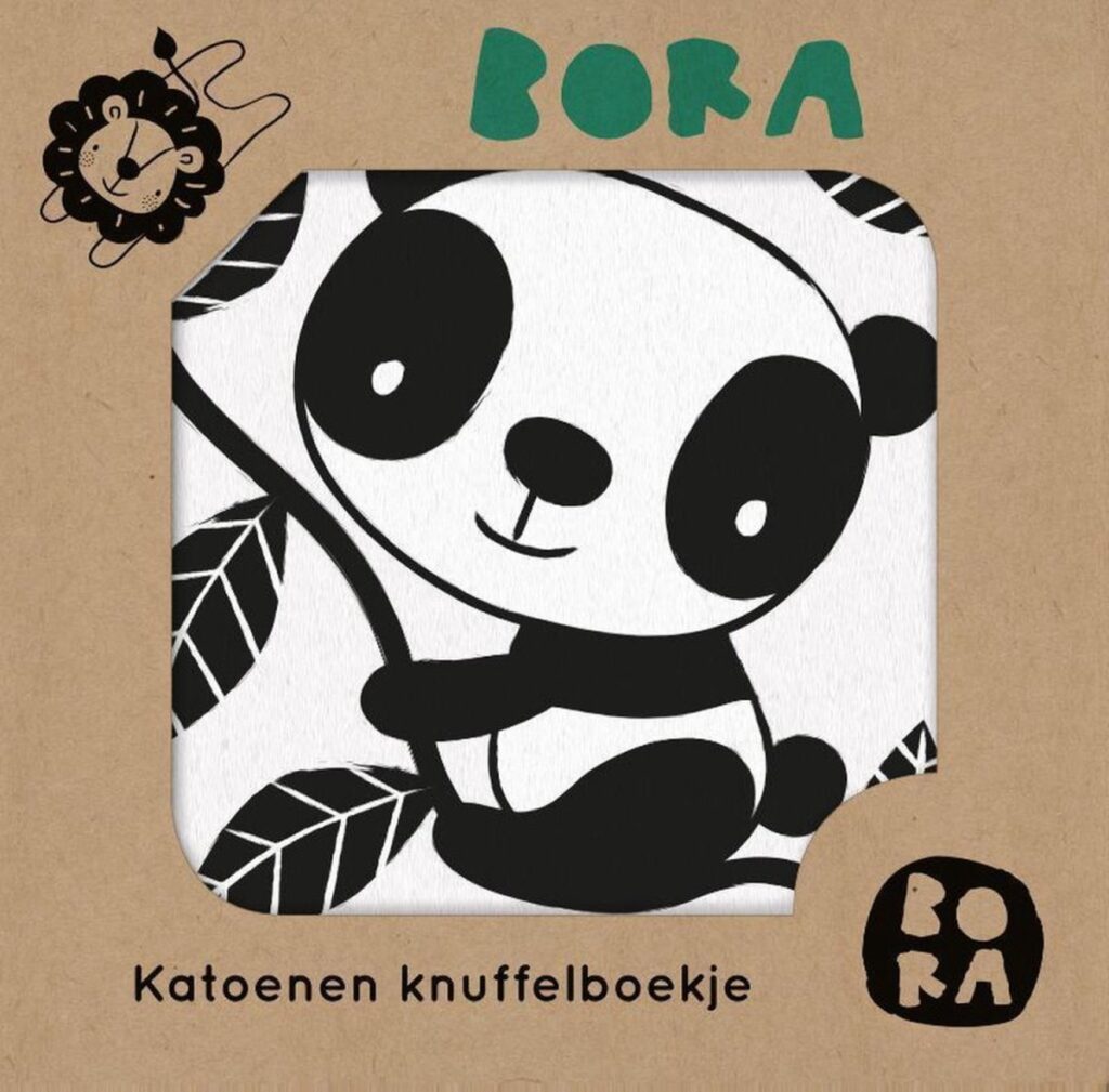 Katoenen Knuffelboekje | Bora in de Dierentuin | Speel je Wijs