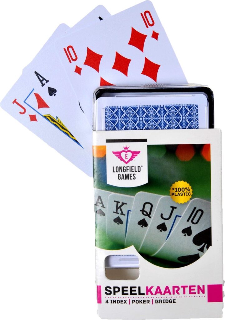 Longfield Games-Klassieke speelkaarten (100% plastic)