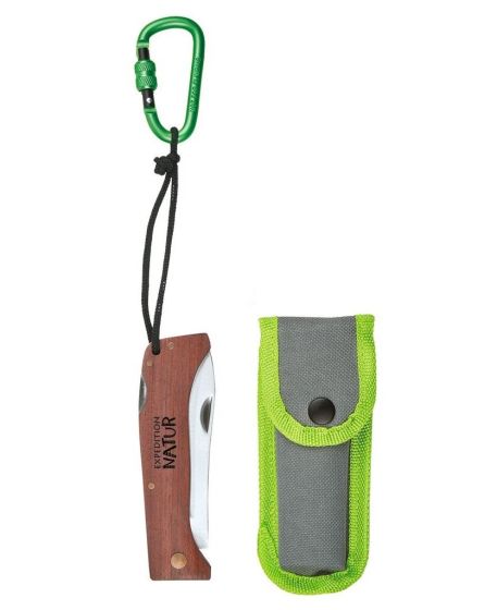 Moses-Expeditie natuur klapmes met houten handvat 19 cm | Speel je Wijs