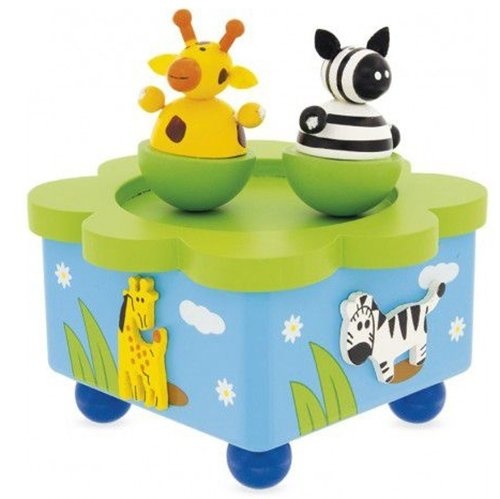 Muziekdoos Dansende Giraf & Zebra | Speel je Wijs