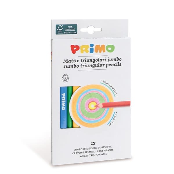 Primo 12 Jumbo Kleurpotloden 3-kant | Speel je Wijs