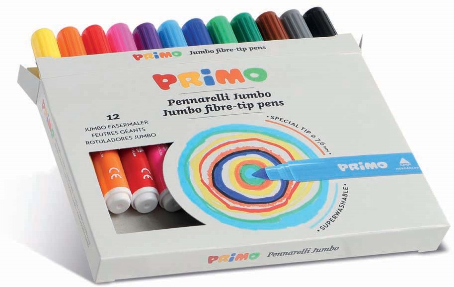 Primo 12 Jumbo Viltstiften | Speel je Wijs