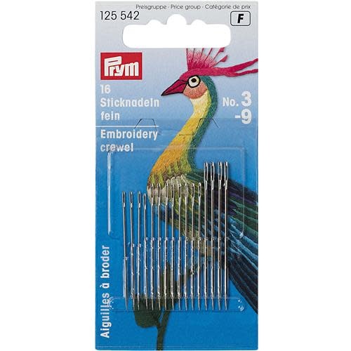 Prym Crewelnaalden fijn staal Nr.3-9 | Speel je Wijs